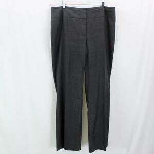 MAGASCHONI COLLECTION Gray Straight Leg Dress Pant Trouser